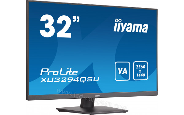 IIYAMA ProLite XU3294QSU-B1 - Vue 3/4 gauche