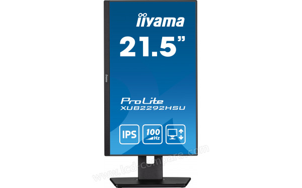 IIYAMA ProLite XUB2292HSU-B6 - Vue de face en mode portrait