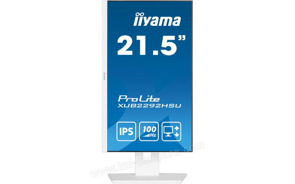 IIYAMA ProLite XUB2292HSU-W6 - Vue de face en mode portrait
