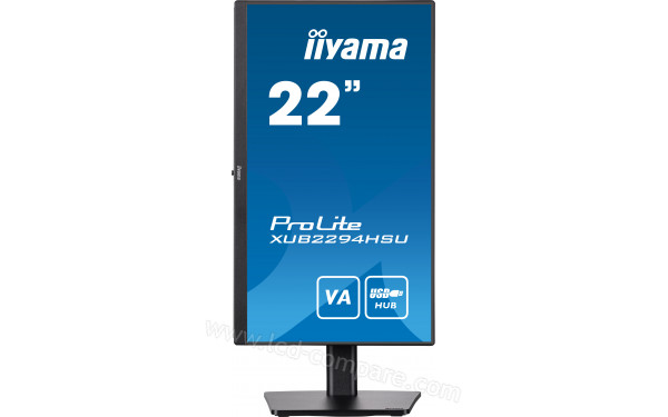 IIYAMA ProLite XUB2294HSU-B2 - Vue de face en mode portrait