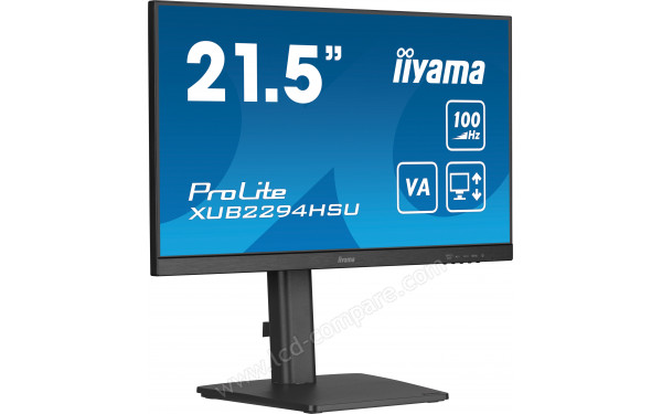 IIYAMA ProLite XUB2294HSU-B6 - Vue 3/4 gauche