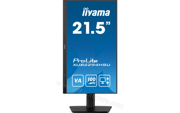 IIYAMA ProLite XUB2294HSU-B6 - Vue de face en mode portrait
