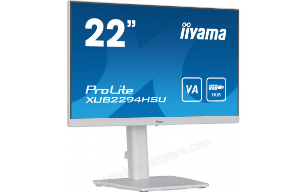IIYAMA ProLite XUB2294HSU-W2 - Vue 3/4 gauche