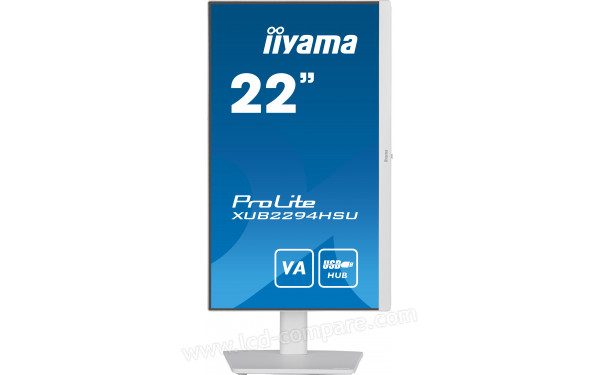 IIYAMA ProLite XUB2294HSU-W2 - Vue de face en mode portrait