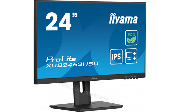 IIYAMA ProLite XUB2463HSU-B1 - Vue 3/4 gauche