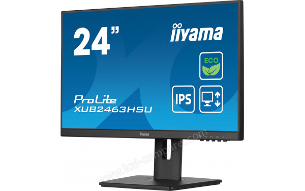 IIYAMA ProLite XUB2463HSU-B1 - Vue 3/4 droite