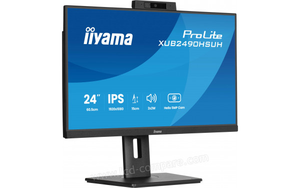 IIYAMA ProLite XUB2490HSUH-B2 - Vue 3/4 gauche