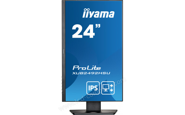 IIYAMA ProLite XUB2492HSU-B5 - Vue de face en mode portrait