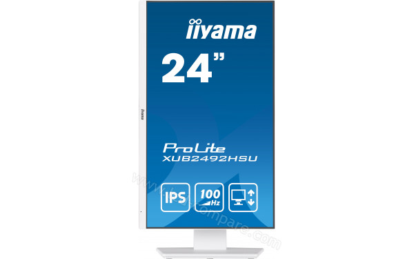 IIYAMA ProLite XUB2492HSU-W6 - Vue de face en mode portrait