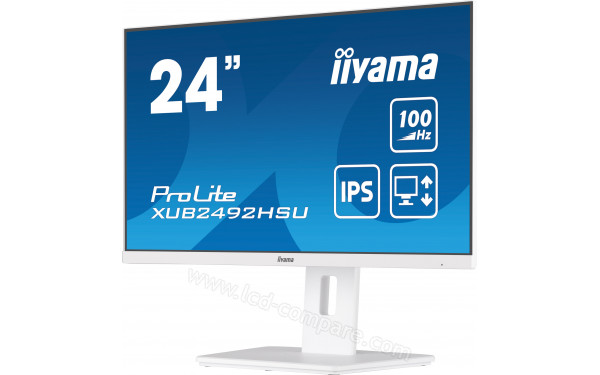 IIYAMA ProLite XUB2492HSU-W6 - Vue 3/4 droite