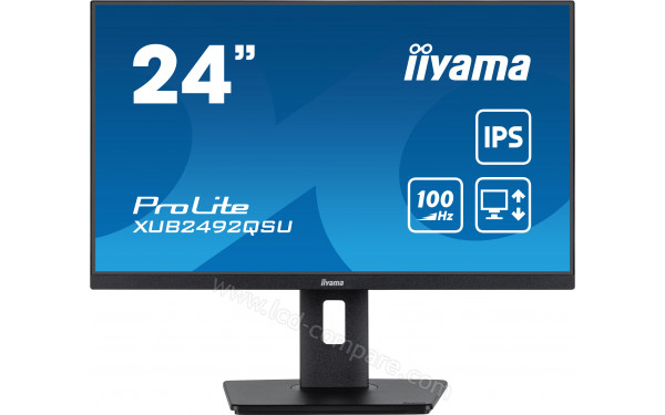 IIYAMA ProLite XUB2492QSU-B1 - Vue 3/4 gauche
