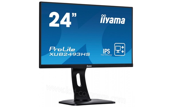 IIYAMA ProLite XUB2493HS-B1 - Vue 3/4 gauche
