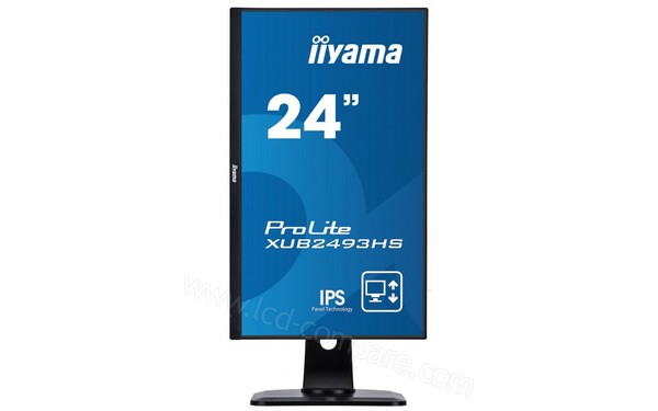 IIYAMA ProLite XUB2493HS-B1 - Vue de face en mode portait