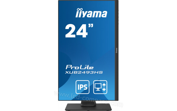 IIYAMA ProLite XUB2493HS-B4 - Vue de face en mode portrait