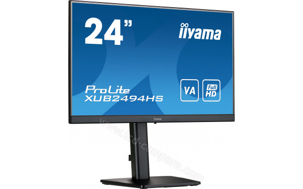 IIYAMA ProLite XUB2494HS-B2 - Vue 3/4 gauche