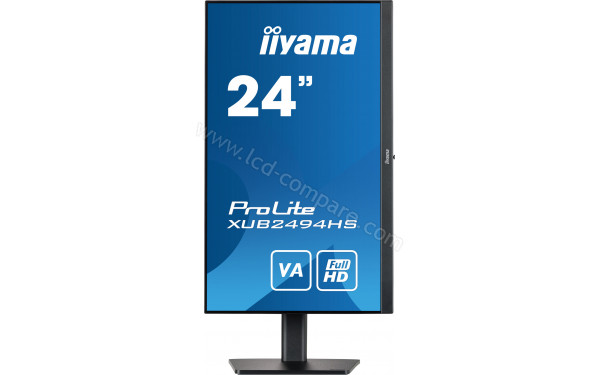 IIYAMA ProLite XUB2494HS-B2 - Vue de face en mode portrait