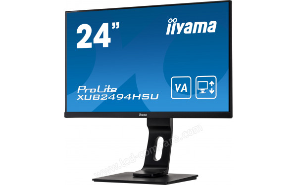 IIYAMA ProLite XUB2494HSU-B1 - Vue 3/4 droite