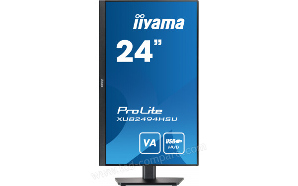 IIYAMA ProLite XUB2494HSU-B2 - Vue de face en mode portrait