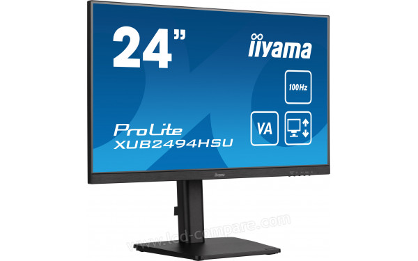 IIYAMA ProLite XUB2494HSU-B6 - Vue 3/4 gauche