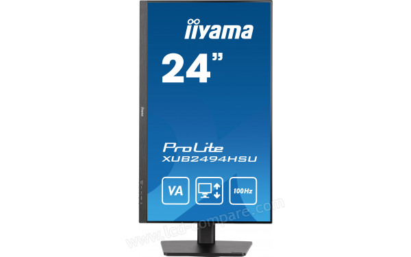 IIYAMA ProLite XUB2494HSU-B6 - Vue de face en mode portrait