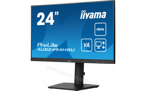 IIYAMA ProLite XUB2494HSU-B6 - Vue 3/4 droite
