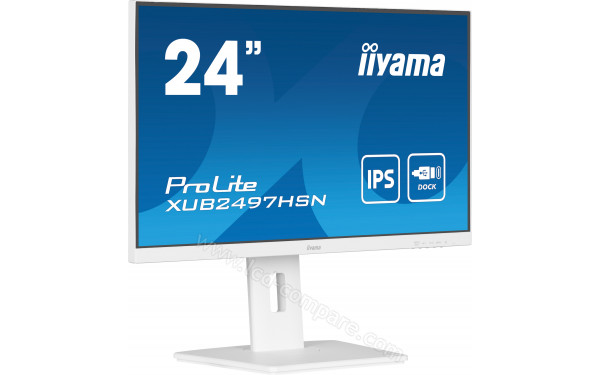 IIYAMA ProLite XUB2497HSN-W1 - Vue 3/4 gauche