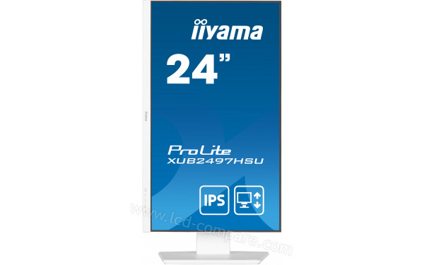 IIYAMA ProLite XUB2497HSU-W2 - Vue de face en mode portrait