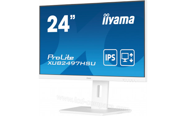 IIYAMA ProLite XUB2497HSU-W2 - Vue 3/4 droite
