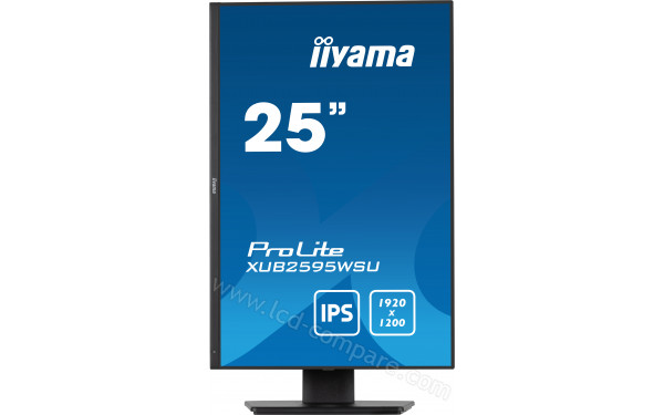 IIYAMA ProLite XUB2595WSU-B5 - Vue de face en mode portrait