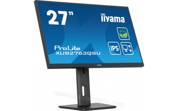 IIYAMA ProLite XUB2763QSU-B1 - Vue 3/4 gauche