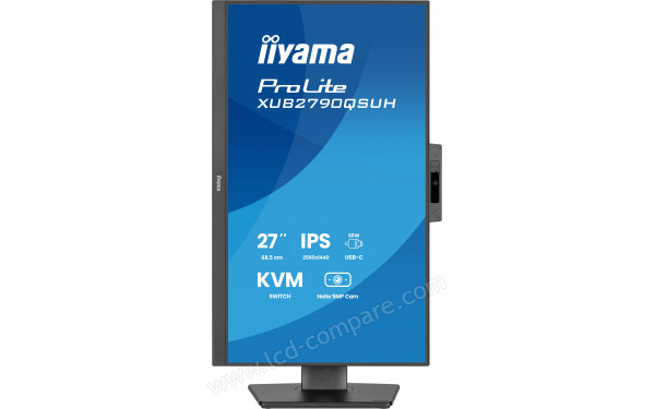 IIYAMA ProLite XUB2790QSUH-B2 - Vue de face en mode portrait