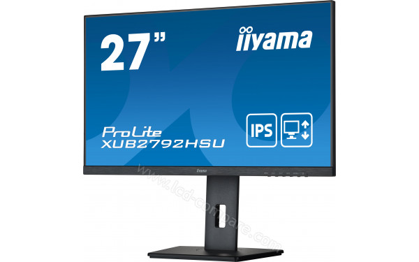IIYAMA ProLite XUB2792HSU-B5 - Vue 3/4 droite