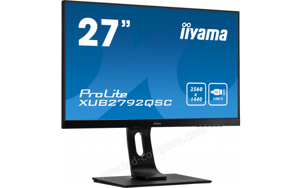IIYAMA ProLite XUB2792QSC-B1 - Vue 3/4 gauche