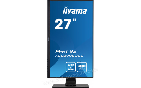 IIYAMA ProLite XUB2792QSC-B1 - Vue de face en mode portrait