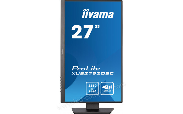 IIYAMA ProLite XUB2792QSC-B5 - Vue de face en mode portrait