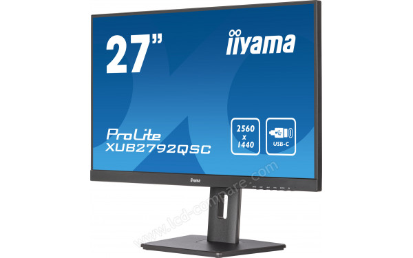 IIYAMA ProLite XUB2792QSC-B5 - Vue 3/4 droite