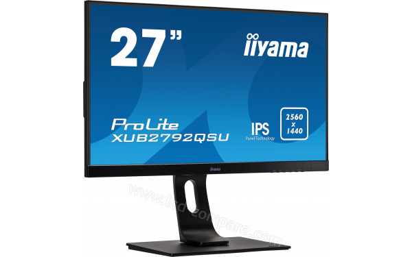 IIYAMA ProLite XUB2792QSU-B1 2020 - Vue 3/4 gauche