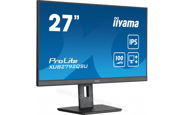 IIYAMA ProLite XUB2792QSU-B6 - Vue 3/4 gauche