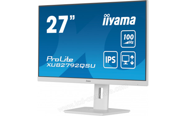 IIYAMA ProLite XUB2792QSU-W6 - Vue 3/4 droite