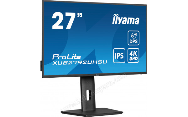IIYAMA ProLite XUB2792UHSU-B6 - Vue 3/4 gauche