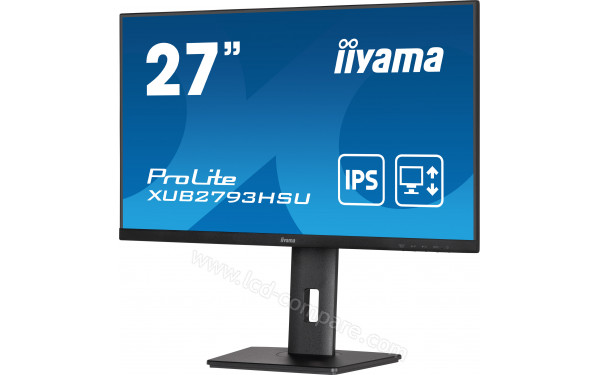 IIYAMA ProLite XUB2793HSU-B5 - Vue 3/4 droite