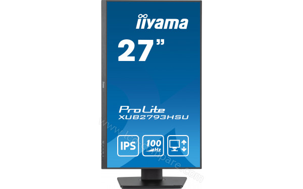 IIYAMA ProLite XUB2793HSU-B6 - Vue de face en mode portrait