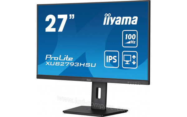 IIYAMA ProLite XUB2793HSU-B6 - Vue 3/4 droite