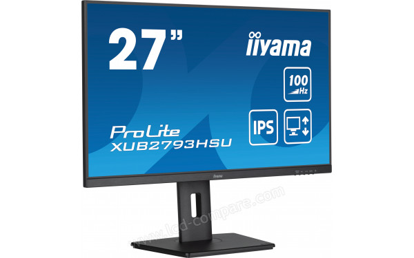 IIYAMA ProLite XUB2793HSU-B7 - Vue 3/4 gauche