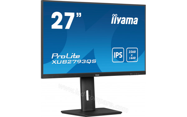 IIYAMA ProLite XUB2793QS-B6 - Vue 3/4 gauche
