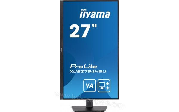 IIYAMA ProLite XUB2794HSU-B1 - Vue de face en mode portrait