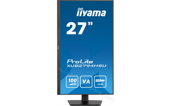 IIYAMA ProLite XUB2794HSU-B6 - Vue de face en mode portrait