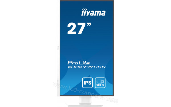 IIYAMA ProLite XUB2797HSN-W2 - Vue de face en mode portrait