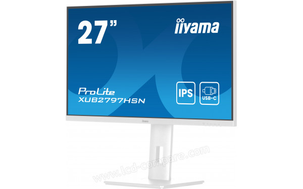 IIYAMA ProLite XUB2797HSN-W2 - Vue 3/4 droite