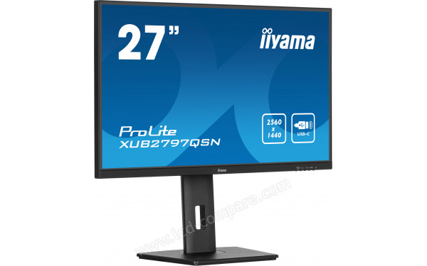 IIYAMA ProLite XUB2797QSN-B1 - Vue 3/4 gauche